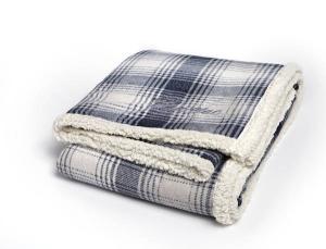 Cottage Plaid Throw (Embroidery)