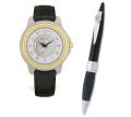 Men's Wristwatch and Ballpoint Pen