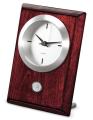Rosewood Table/Desk Clock - Silver