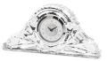 Crystal Napoleon Swiss Table Clock - Silver