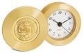 Rodeo II Gold Travel Alarm Clock w/Presentation Box